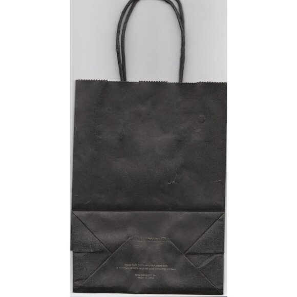 Golden Leaf Black Paper Gift Bag Marijuana Gold Foil Logo Handles Colorado Pot - Picture 2 of 3